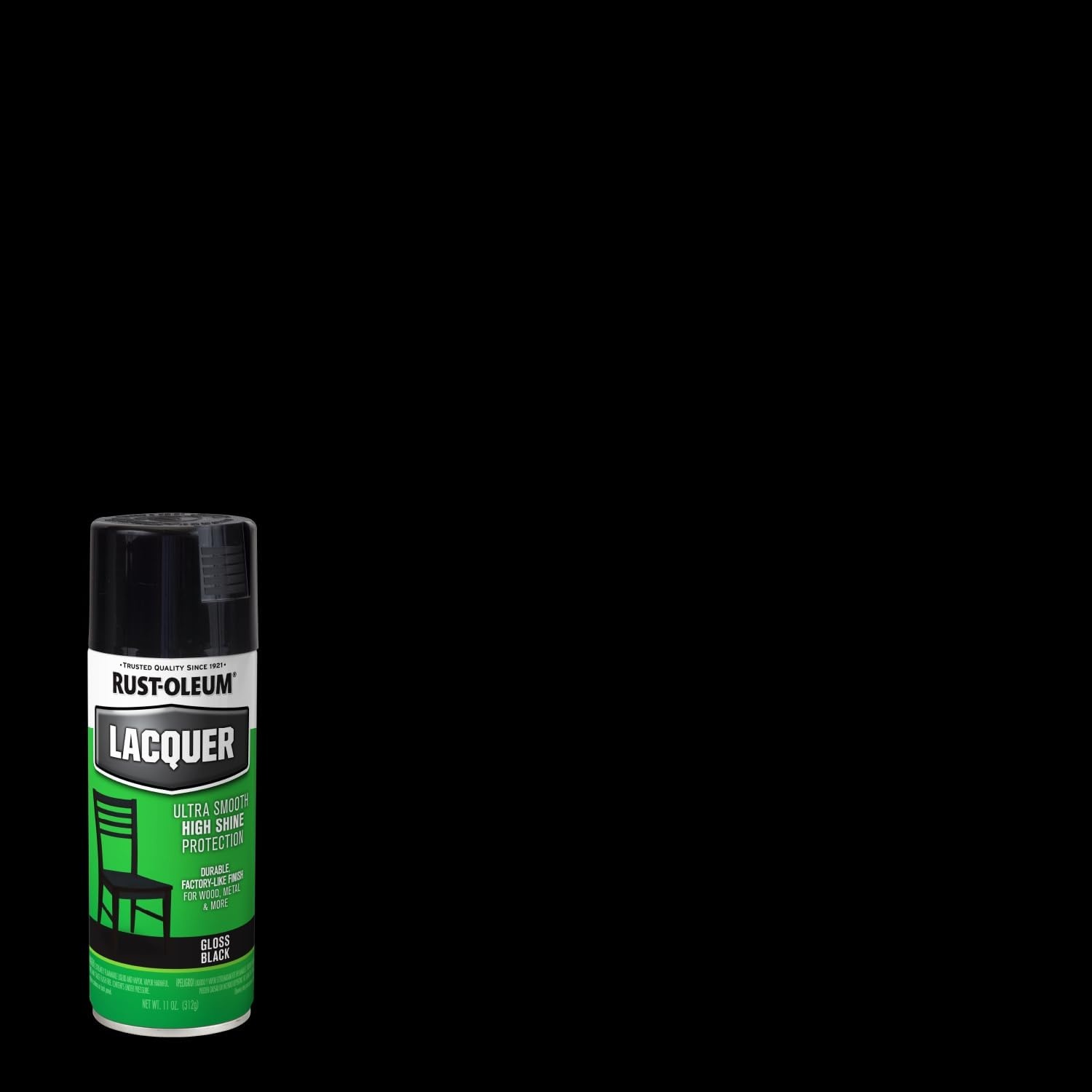 image:imageRustOleum 19068306PK Lacquer Spray Paint 11 oz Gloss Clear 6 PackBlack