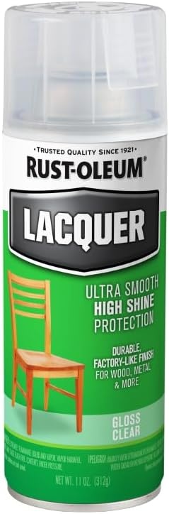 image:imageRustOleum 19068306PK Lacquer Spray Paint 11 oz Gloss Clear 6 PackClear