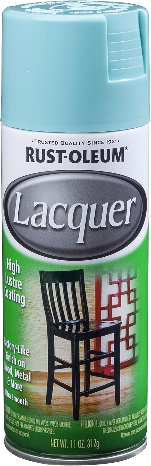 image:imageRustOleum 19068306PK Lacquer Spray Paint 11 oz Gloss Clear 6 PackTurquoise