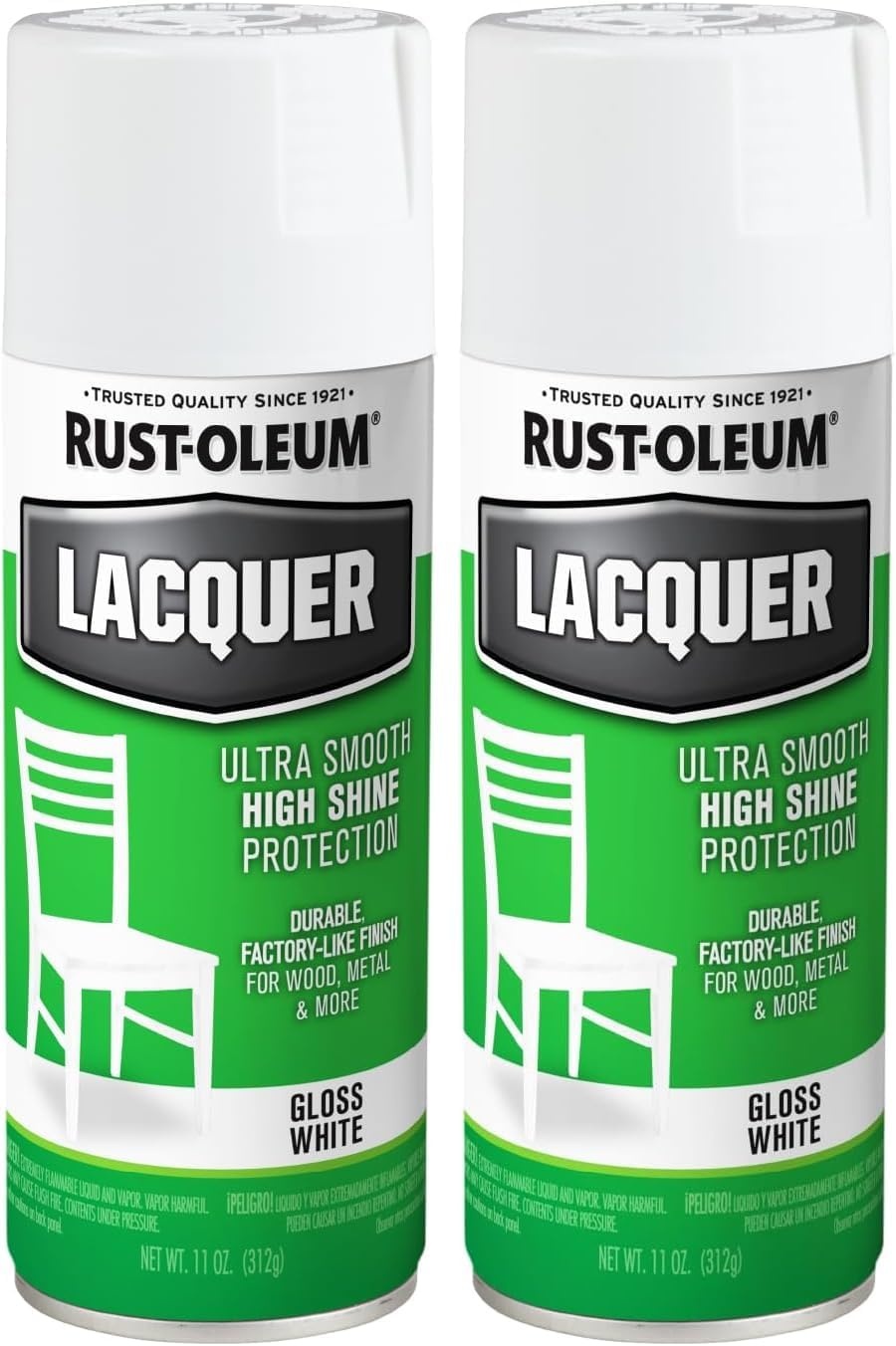 image:imageRustOleum 19068306PK Lacquer Spray Paint 11 oz Gloss Clear 6 PackWhite