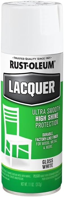 image:imageRustOleum 19068306PK Lacquer Spray Paint 11 oz Gloss Clear 6 PackWhite