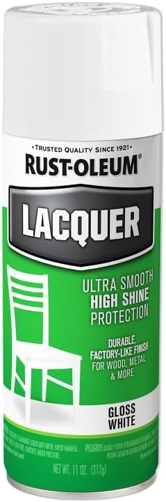 image:imageRustOleum 19068306PK Lacquer Spray Paint 11 oz Gloss Clear 6 PackWhite