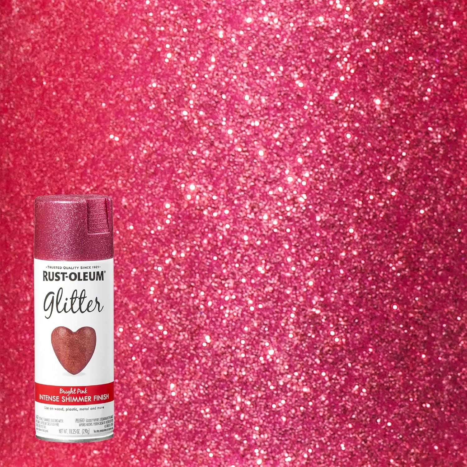 image:imageRustOleum 3426076PK Specialty Glitter Spray Paint 1025 oz Purple MultiColor 6 PackBright Pink