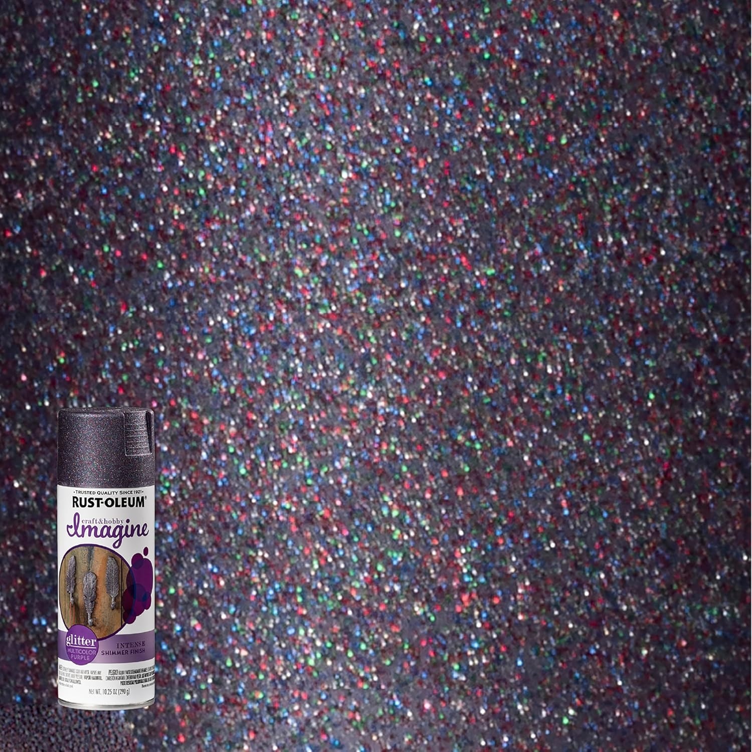 image:imageRustOleum 3426076PK Specialty Glitter Spray Paint 1025 oz Purple MultiColor 6 PackPurple MultiColor