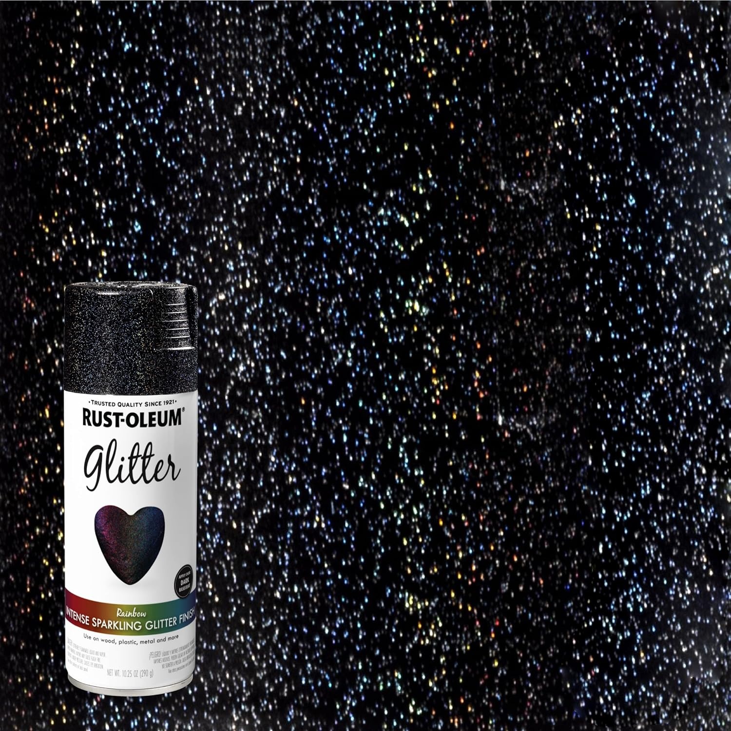 image:imageRustOleum 3426076PK Specialty Glitter Spray Paint 1025 oz Purple MultiColor 6 PackRainbow
