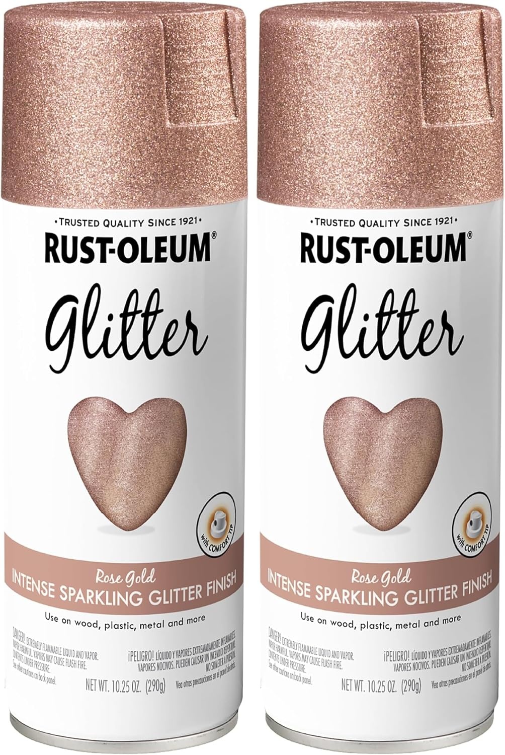 image:imageRustOleum 3426076PK Specialty Glitter Spray Paint 1025 oz Purple MultiColor 6 PackRose Gold