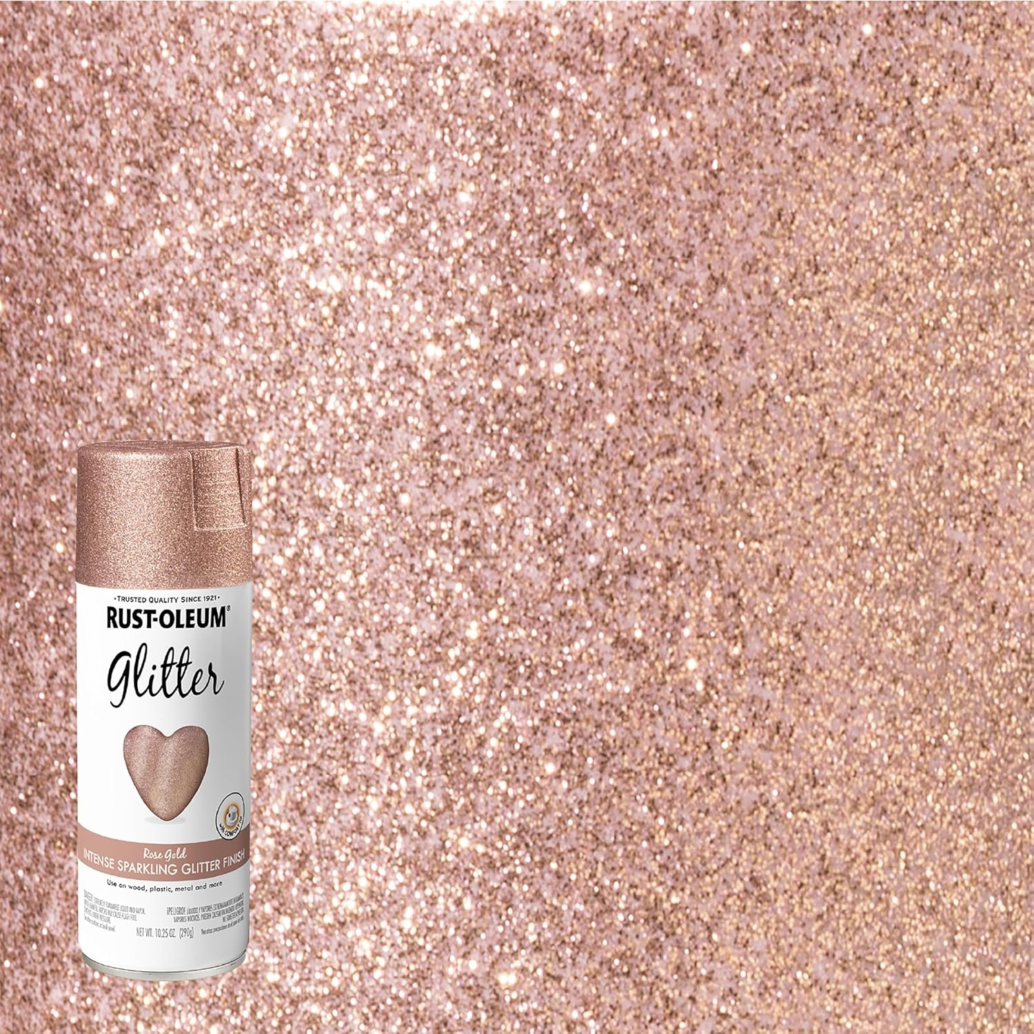 image:imageRustOleum 3426076PK Specialty Glitter Spray Paint 1025 oz Purple MultiColor 6 PackRose Gold