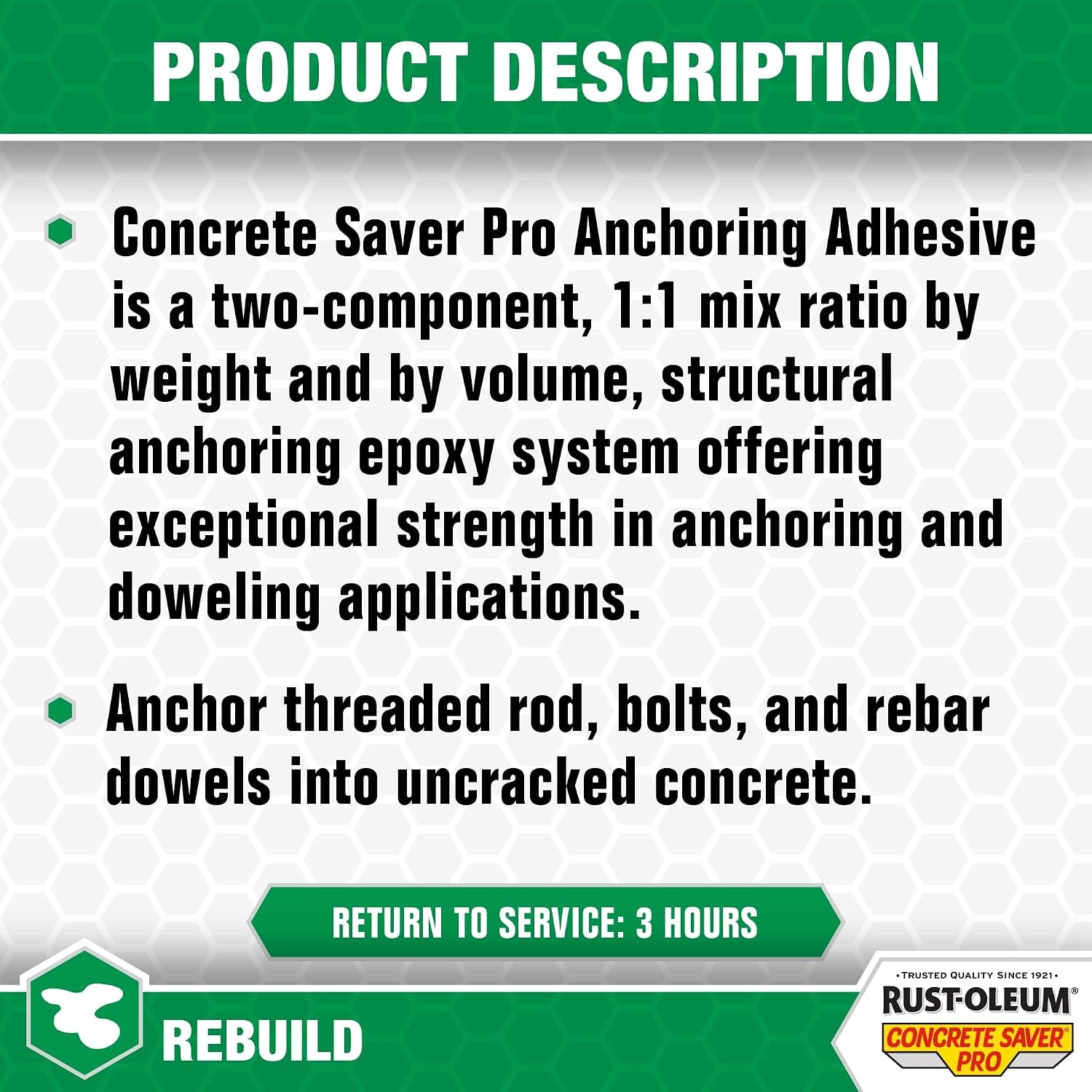image:imageRustOleum Concrete Saver Pro Anchoring Adhesive 86 oz Limestone