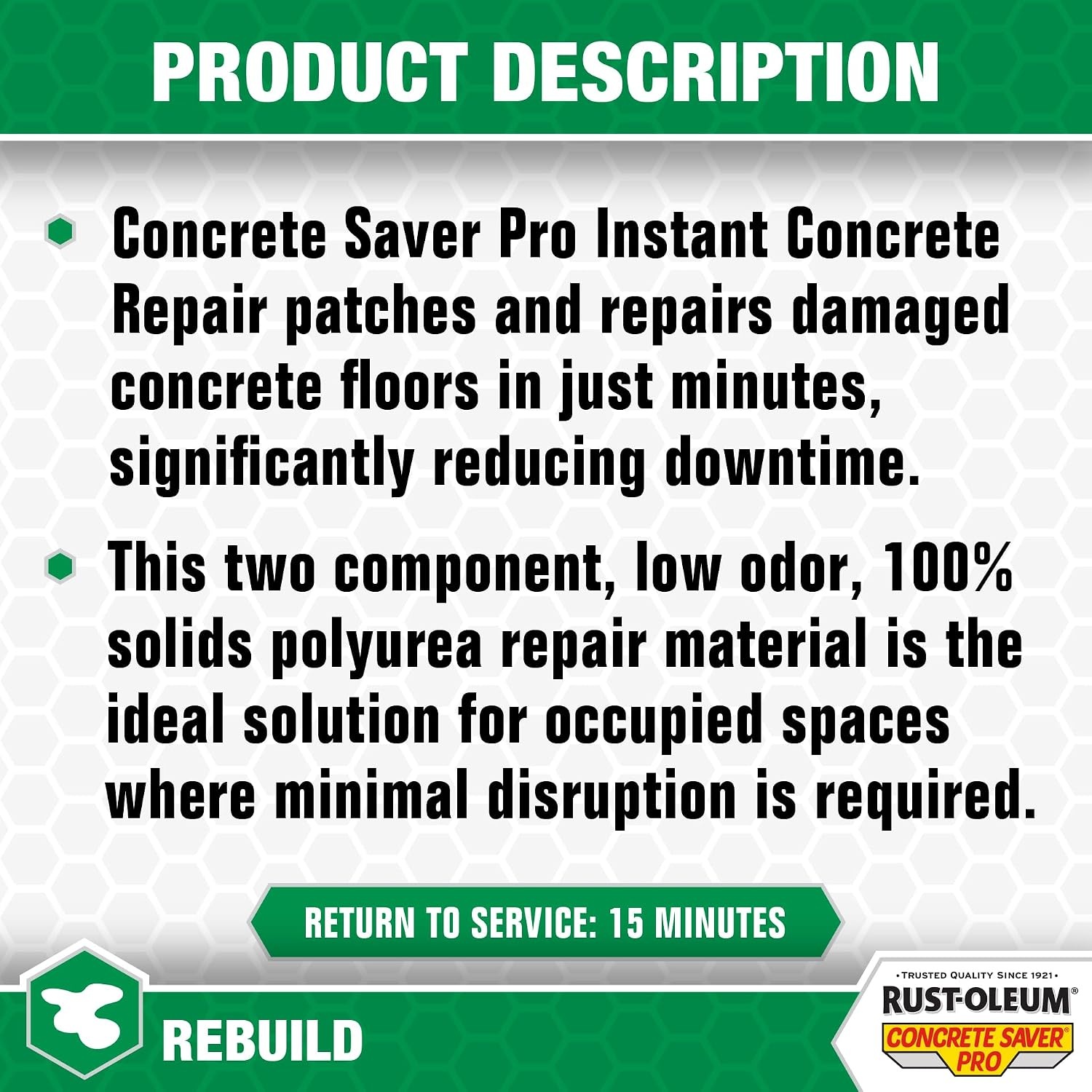 image:imageRustOleum Concrete Saver Pro Instant Concrete Repair Gallon Gray1