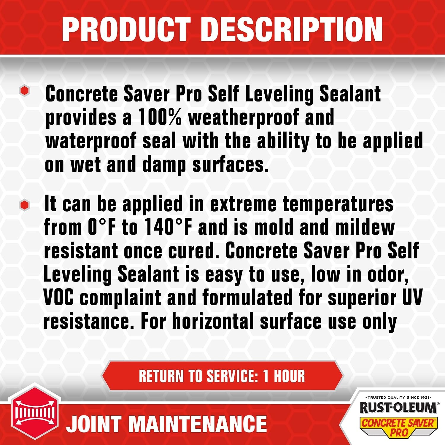 image:imageRustOleum Concrete Saver Pro Self Leveling Sealant 101 oz Gray