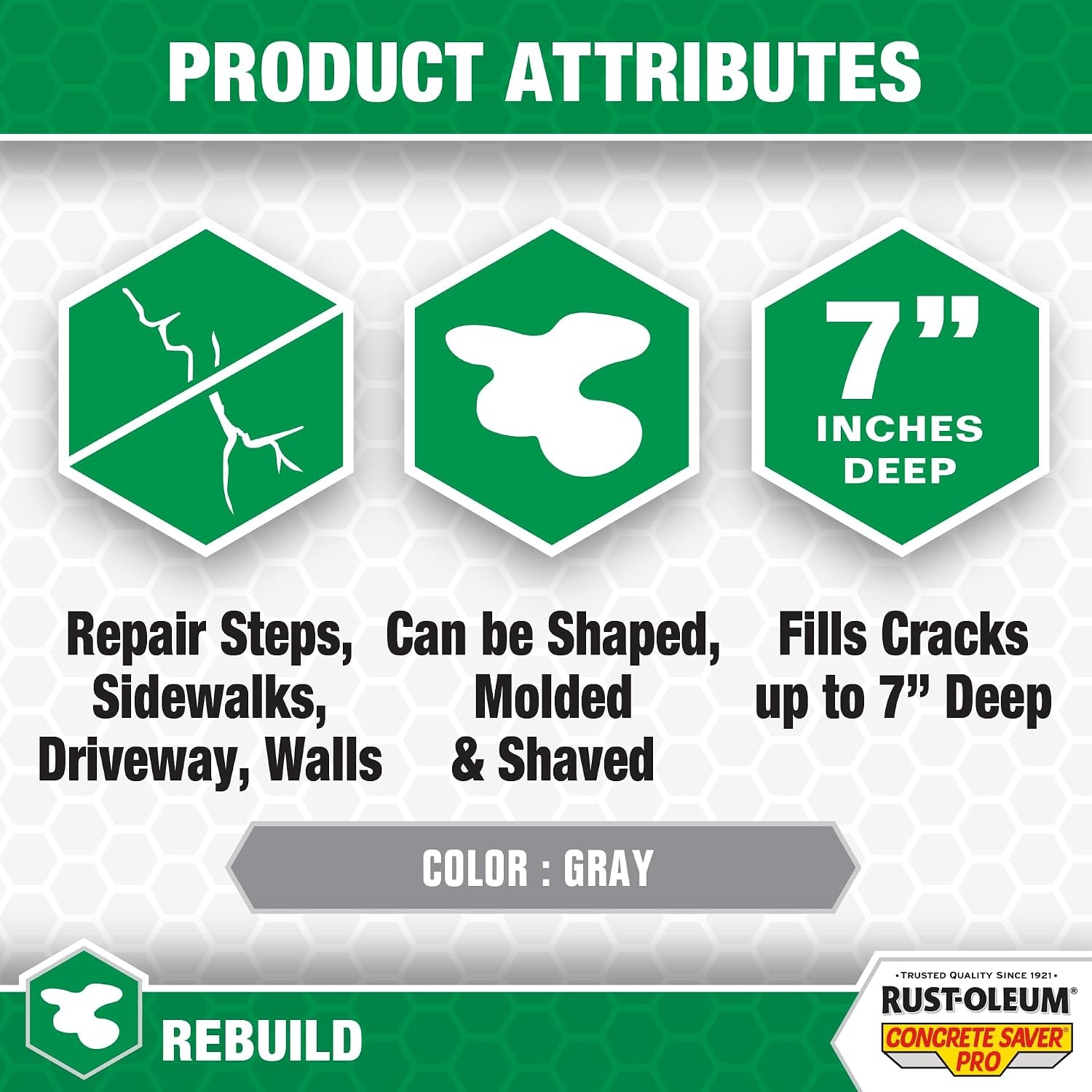 image:imageRustOleum Concrete Saver Pro Structural Concrete Repair 3 lb Gray