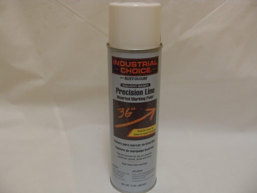 image:imageRustOleum Inverted Marking Spray WaterBased White M1600 System 17oz Inverted marking paint for pavement turf gravel amp utilities fastdry weatherresistant 12packWhite
