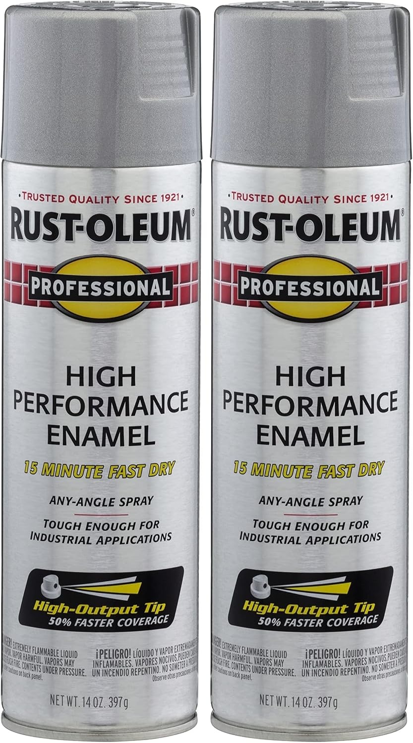 image:imageRustOleum Professional High Performance Gloss White Spray Paint Rust Prevention Corrosion Resistant Coating Industrial Maintenance Any Angle Spray Metal Equipment Protection 15 ozAluminum