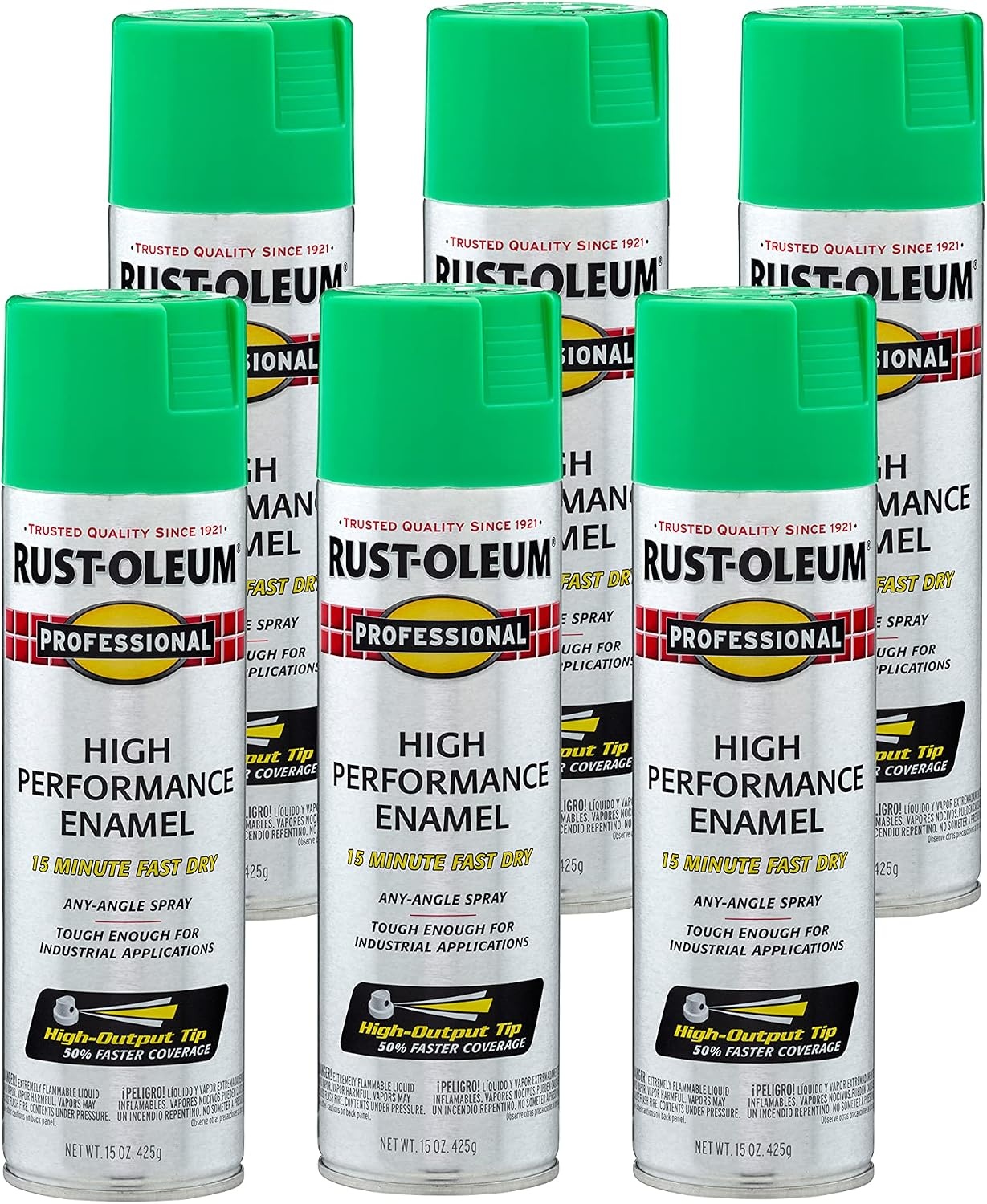 image:imageRustOleum Professional High Performance Gloss White Spray Paint Rust Prevention Corrosion Resistant Coating Industrial Maintenance Any Angle Spray Metal Equipment Protection 15 ozGloss Safety Green