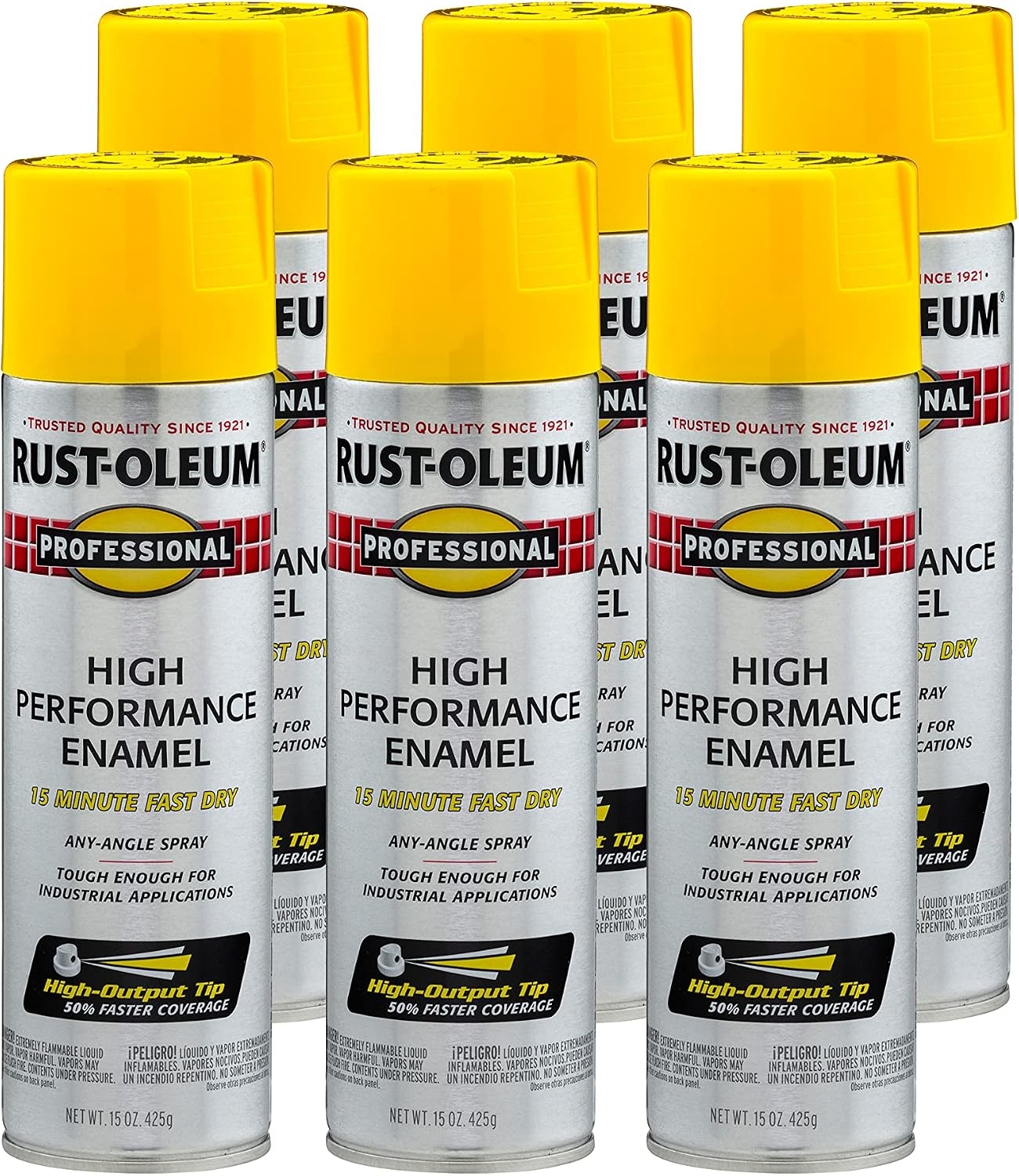 image:imageRustOleum Professional High Performance Gloss White Spray Paint Rust Prevention Corrosion Resistant Coating Industrial Maintenance Any Angle Spray Metal Equipment Protection 15 ozGloss Safety Yellow