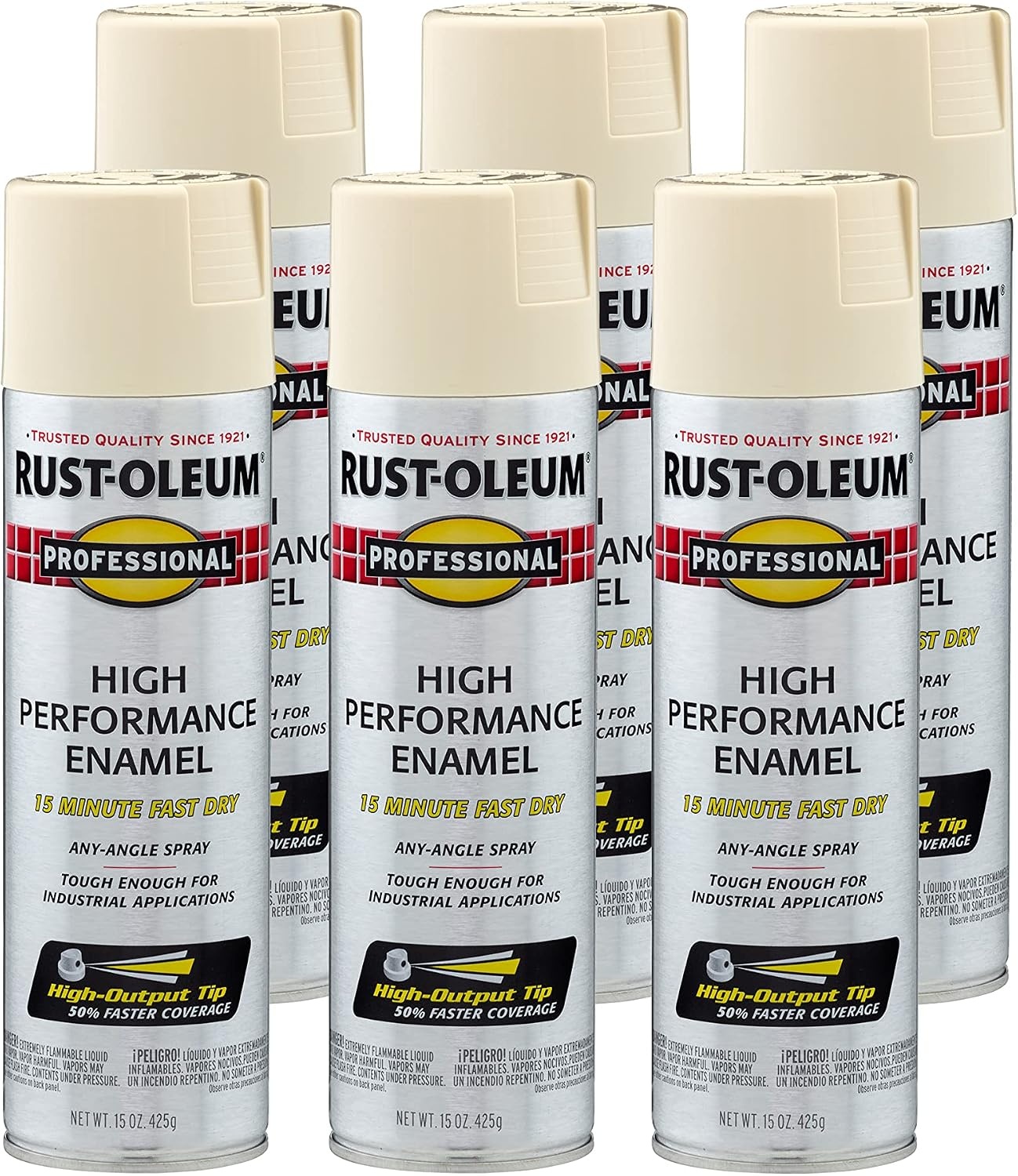 image:imageRustOleum Professional High Performance Gloss White Spray Paint Rust Prevention Corrosion Resistant Coating Industrial Maintenance Any Angle Spray Metal Equipment Protection 15 ozGloss Almond