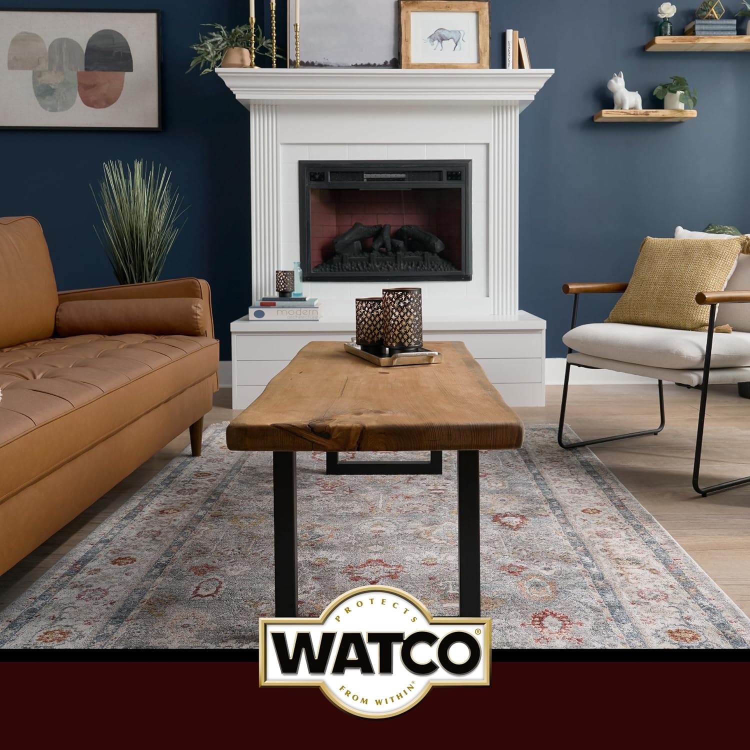 image:imageWatco Natural Danish Oil Wood Finish Penetrating Oil Formula Enhances Natural Grain Easy WipeOn Application For Wood Projects GallonDark Walnut