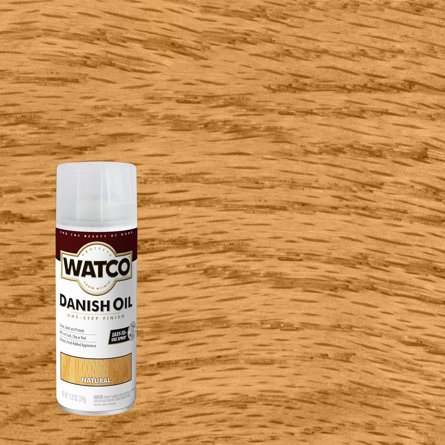 image:imageWatco Natural Danish Oil Wood Finish Penetrating Oil Formula Enhances Natural Grain Easy WipeOn Application For Wood Projects GallonNatural