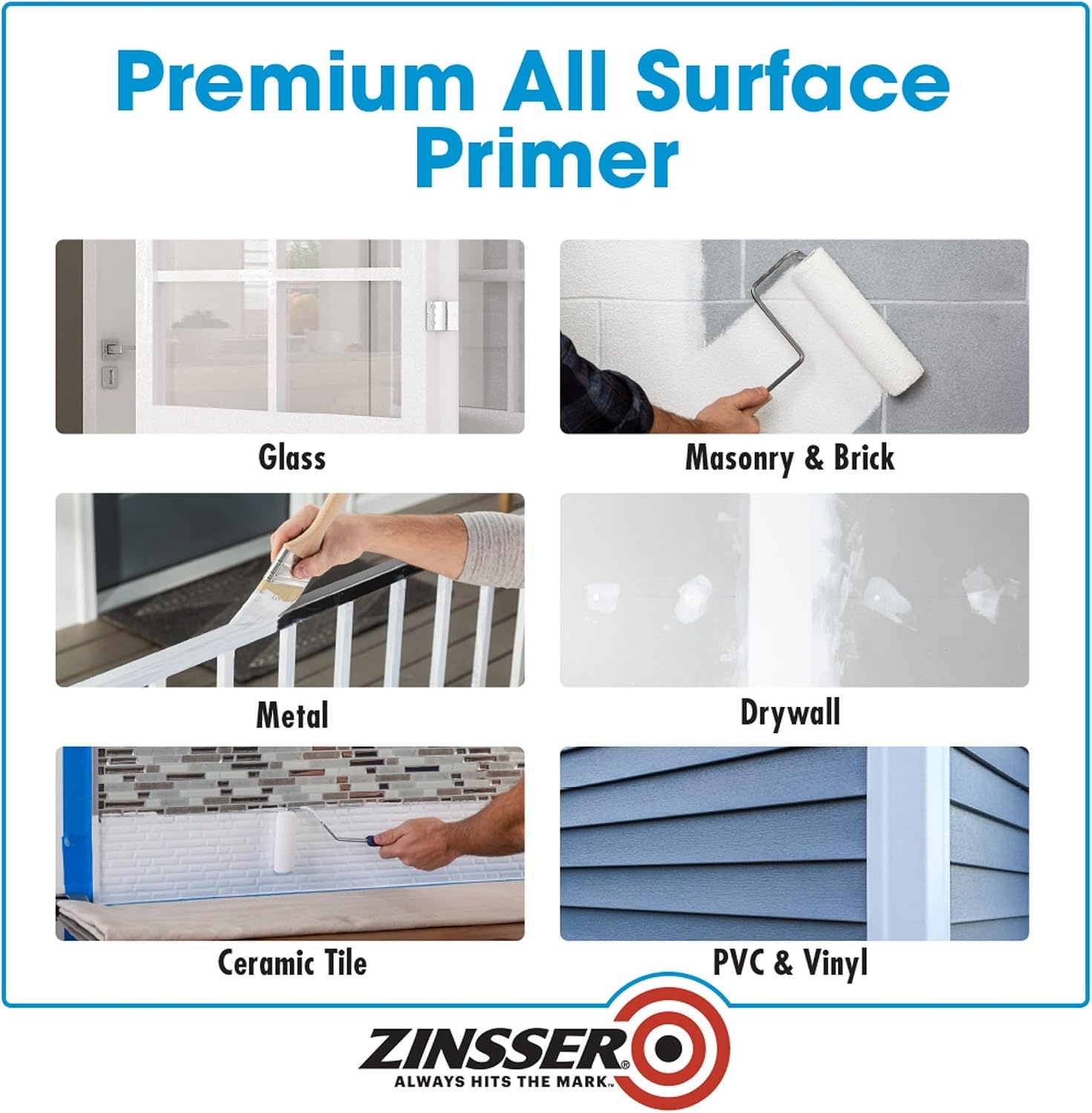 image:imageZinsser 2001 Bulls Eye 123 All surface Primer Gallon White