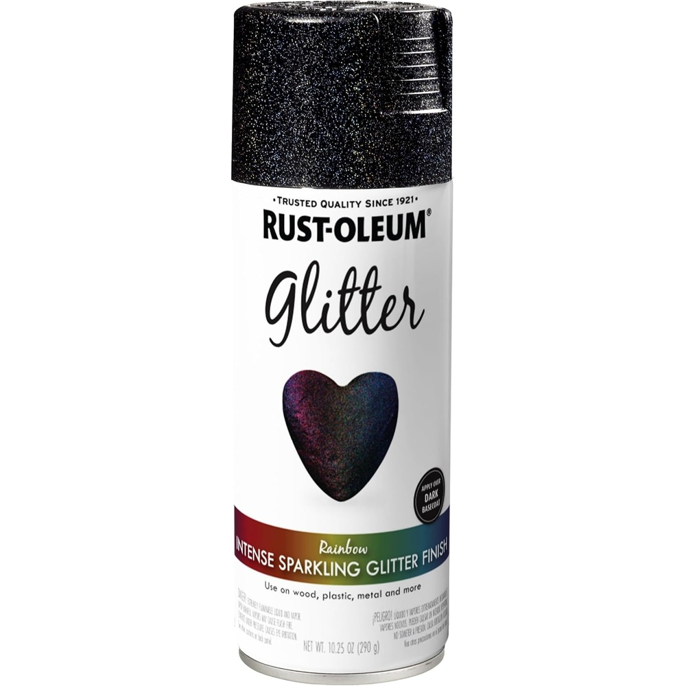 image:imageRustOleum 3426076PK Specialty Glitter Spray Paint 1025 oz Purple MultiColor 6 PackRainbow