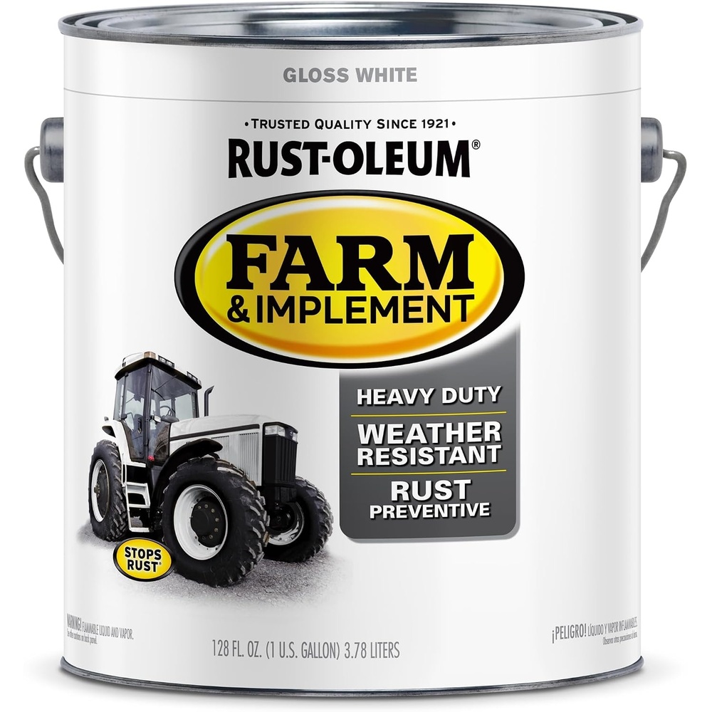 image:imageRustOleum Farm amp Implement Ford Gray Spray Paint  Tractor Touch Up Paint Equipment Restoration Fade Resistant Color Fast Dry Formula Farm Equipment Finish 12 ozWhite