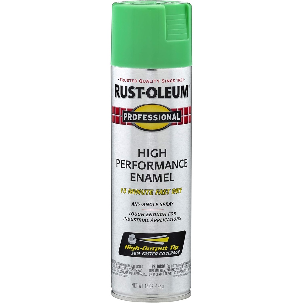 image:imageRustOleum Professional High Performance Gloss White Spray Paint  Rust Prevention Corrosion Resistant Coating Industrial Maintenance Any Angle Spray Metal Equipment Protection 15 ozGloss Safety Green