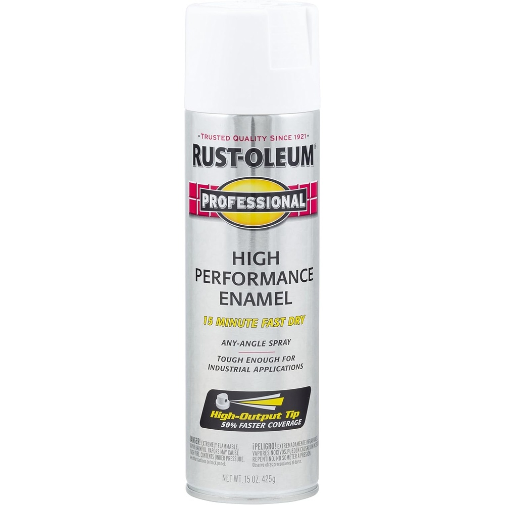 image:imageRustOleum Professional High Performance Gloss White Spray Paint  Rust Prevention Corrosion Resistant Coating Industrial Maintenance Any Angle Spray Metal Equipment Protection 15 ozGloss White
