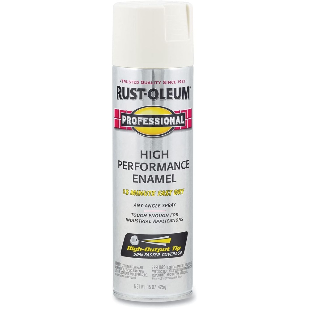 image:imageRustOleum Professional High Performance Gloss White Spray Paint Rust Prevention Corrosion Resistant Coating Industrial Maintenance Any Angle Spray Metal Equipment Protection 15 ozGloss Almond