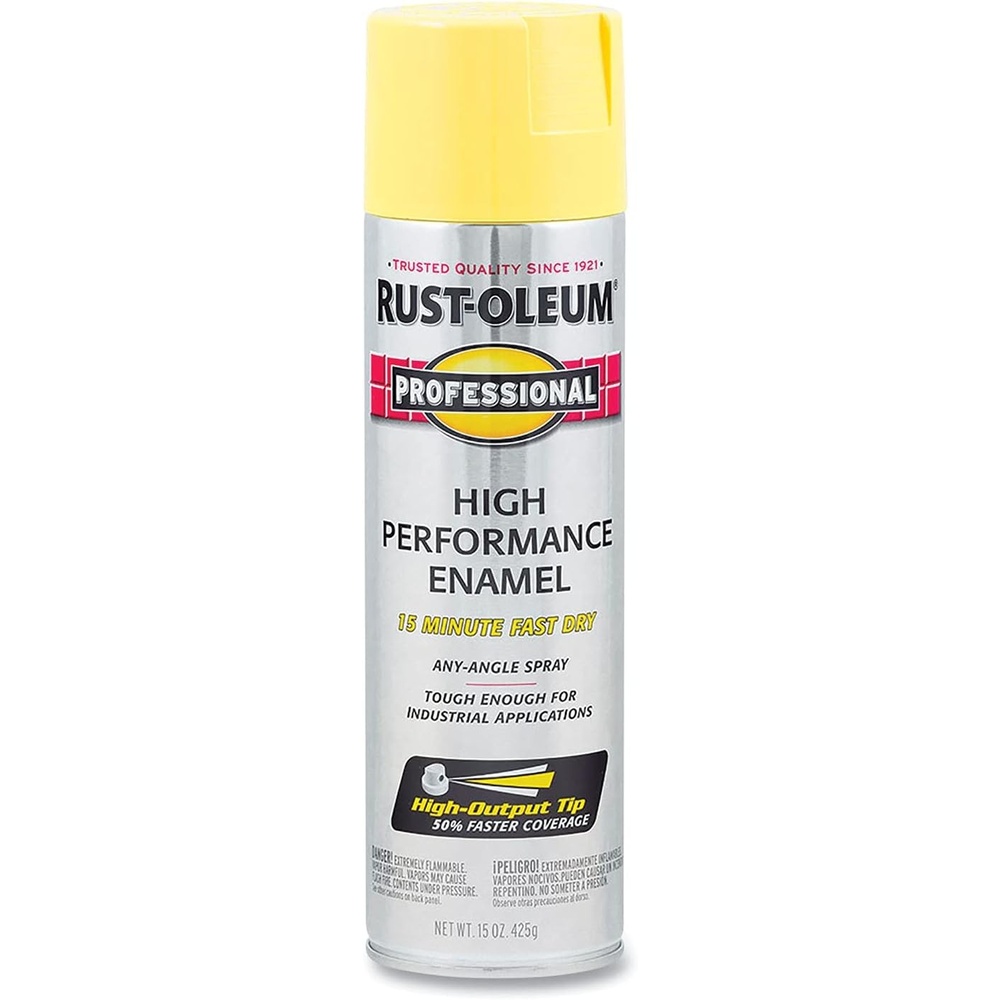 image:imageRustOleum Professional High Performance Gloss White Spray Paint  Rust Prevention Corrosion Resistant Coating Industrial Maintenance Any Angle Spray Metal Equipment Protection 15 ozGloss Safety Yellow