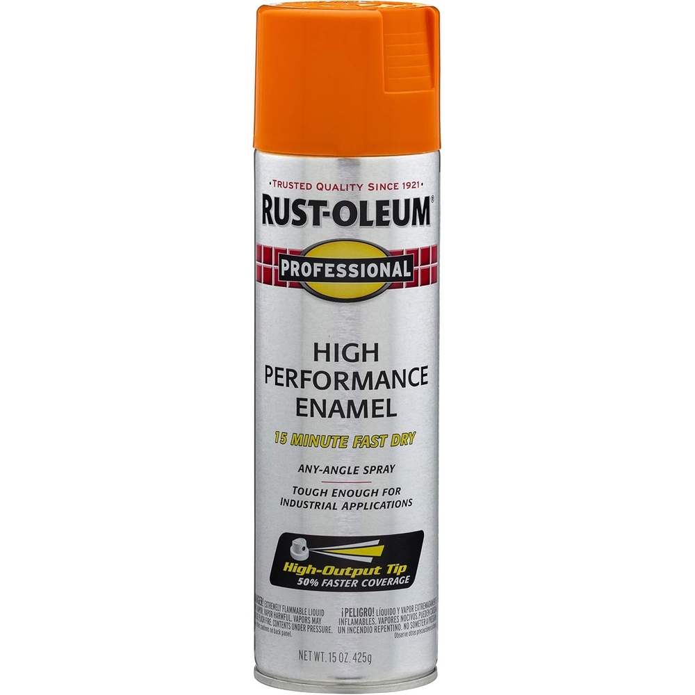 image:imageRustOleum Professional High Performance Gloss White Spray Paint  Rust Prevention Corrosion Resistant Coating Industrial Maintenance Any Angle Spray Metal Equipment Protection 15 ozGloss Safety Orange