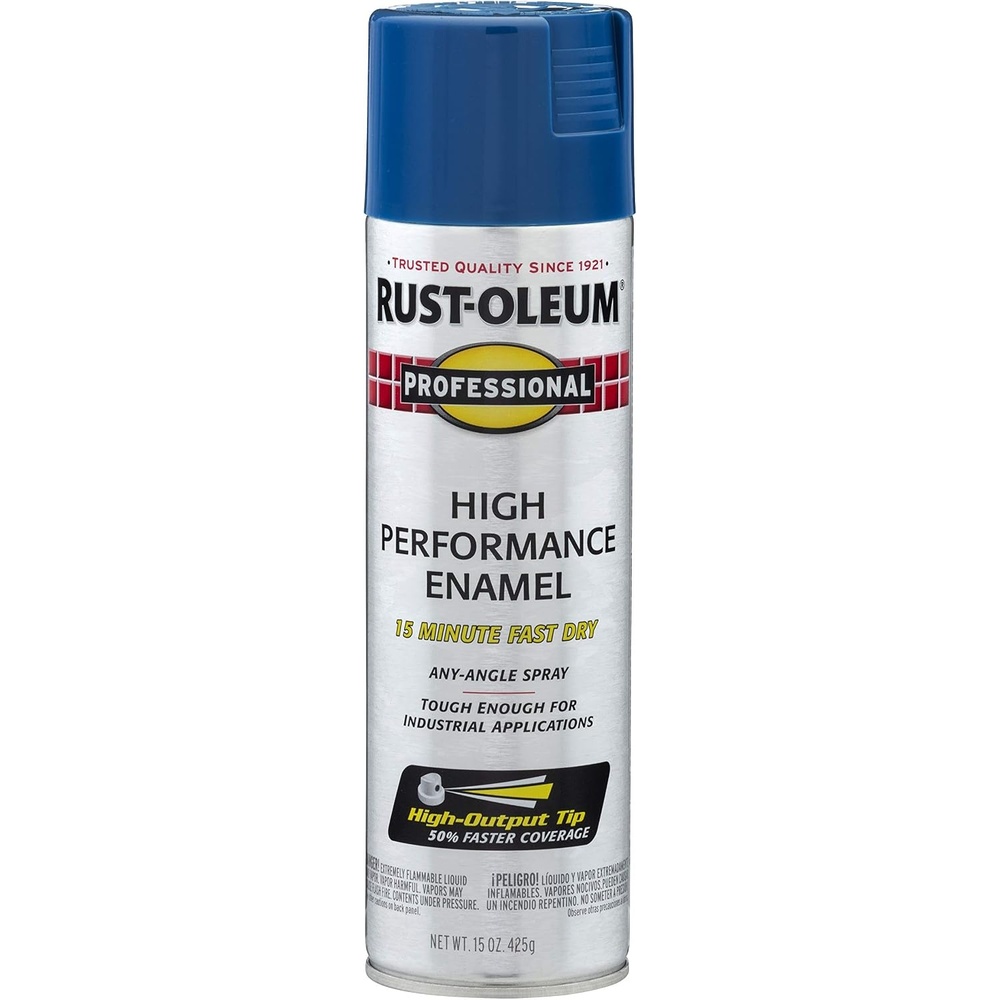 image:imageRustOleum Professional High Performance Gloss White Spray Paint  Rust Prevention Corrosion Resistant Coating Industrial Maintenance Any Angle Spray Metal Equipment Protection 15 ozGloss Royal Blue