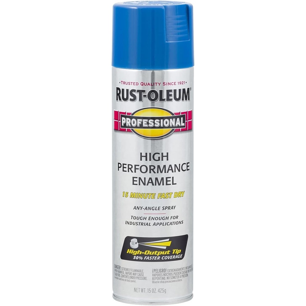image:imageRustOleum Professional High Performance Gloss White Spray Paint  Rust Prevention Corrosion Resistant Coating Industrial Maintenance Any Angle Spray Metal Equipment Protection 15 ozGloss Safety Blue