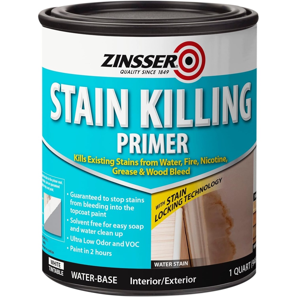 image:imageZinsser 377940 Stain Killing Primer Quart32 Fl Oz Pack of 1