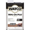 image:imageWatco Satin Clear WipeOn Polyurethane Finish  Thin Even Build Durable Protection Against Wear Ideal For Interior Wood Surfaces QuartClear Gloss