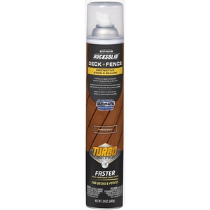 RockSolid Deck & Fence Natural Protective Stain & Sealer | Deck & Fence Protection, UV & Moisture Resistance, One Coat Coverage, Oil-Based Formula, 23 Oz(Redwood)