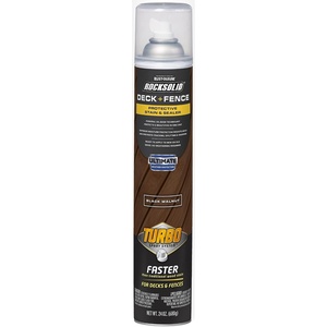 RockSolid Deck & Fence Natural Protective Stain & Sealer | Deck & Fence Protection, UV & Moisture Resistance, One Coat Coverage, Oil-Based Formula, 23 Oz(Black/Walnut)