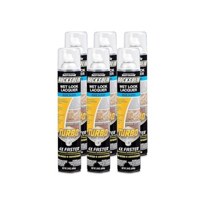 RockSolid Wet Look High Gloss Clear Concrete Sealer Spray | Wet Look Finish, Concrete Pavers And Masonry Protection, Turbo Spray Application, Enhanced Appearance, 24 Oz(24 Ounce (Pack of 6))