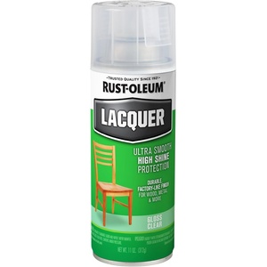 Rust-Oleum 1906830-6PK Lacquer Spray Paint, 11 oz, Gloss Clear, 6 Pack(Clear)