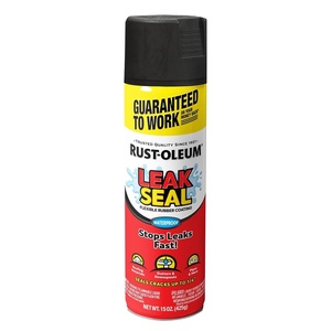 Rust-Oleum 351903 LeakSeal Flexible Rubber Coating Spray, 15 oz, Black, (Pack of 1)