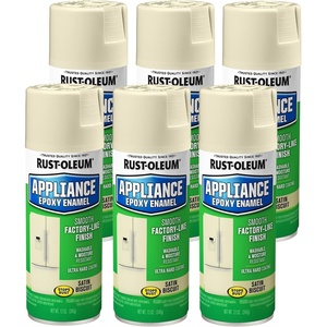 Rust-Oleum Appliance Epoxy White Spray Paint | Appliance Refinishing, Washable Finish, Moisture Resistant Coating, Refrigerators Dishwashers Cabinets, 12 Oz(Biscuit)