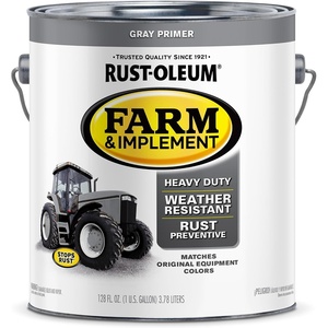 Rust-Oleum Farm & Implement Ford Gray Spray Paint | Tractor Touch Up Paint, Equipment Restoration, Fade Resistant Color, Fast Dry Formula, Farm Equipment Finish, 12 oz(Gray Primer)