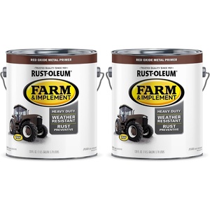 Rust-Oleum Farm & Implement Ford Gray Spray Paint | Tractor Touch Up Paint, Equipment Restoration, Fade Resistant Color, Fast Dry Formula, Farm Equipment Finish, 12 oz(Red Metal Oxide Primer)