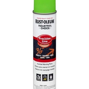 Rust-Oleum Inverted Marking Spray, Water-Based, White | M1600 System, 17oz. Inverted marking paint for pavement, turf, gravel & utilities; fast-dry, weather-resistant. 12-pack.(Fluorescent Green)