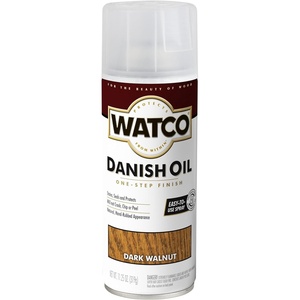 Watco Natural Danish Oil Wood Finish | Penetrating Oil Formula, Enhances Natural Grain, Easy Wipe-On Application For Wood Projects, Gallon(Dark Walnut)
