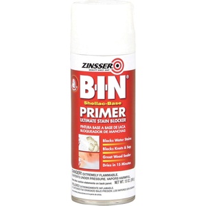 Zinsser B-I-N Shellac Primer-Sealer | 26oz primer-sealer. Blocks stains & seals surfaces with superior adhesion for interior/exterior wood, drywall & metal.(White)